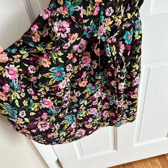 BOGO Banana Republic Floral Mini Dress - Black, Pink, Green - Picture 2 of 5